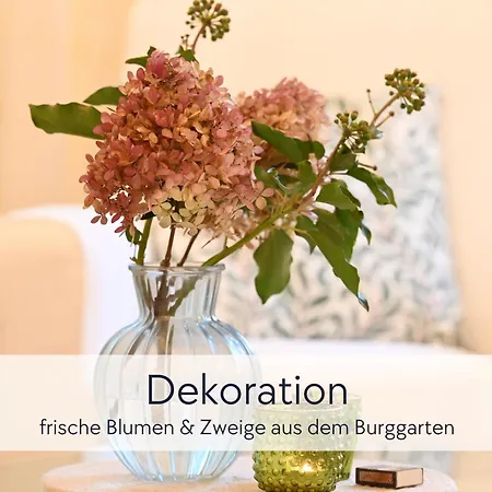 Amalias Burgwohnung - Stilvolles Apartment Mit Aufzug & Garten In Der Hinterburg Schlitz - 2 Schlafzimmer, Parkplatz, Historisches Flair Fuer Paare & Ruhesuchende