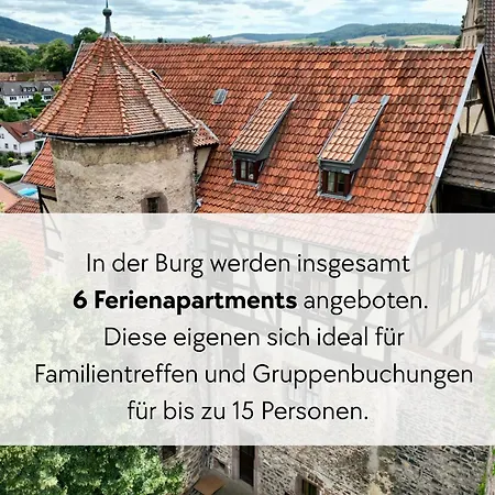 아파트 Amalias Burgwohnung - Stilvolles Apartment Mit Aufzug & Garten In Der Hinterburg Schlitz - 2 Schlafzimmer, Parkplatz, Historisches Flair Fuer Paare & Ruhesuchende