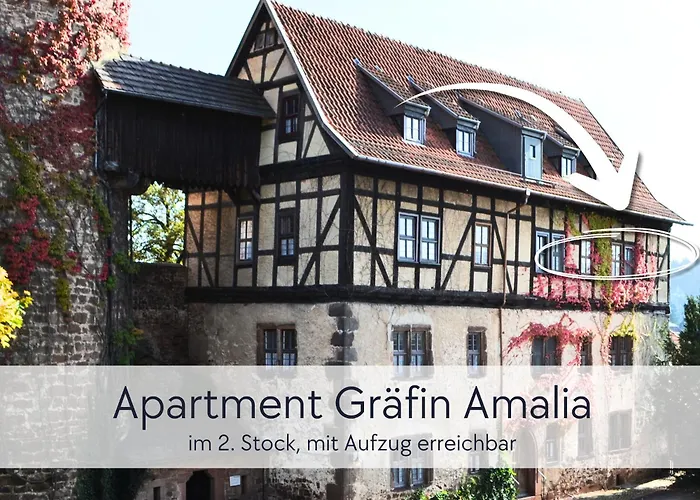 Amalias Burgwohnung - Stilvolles Mit Aufzug & Garten In Der Hinterburg - 2 Schlafzimmer, Parkplatz, Historisches Flair Fuer Paare & Ruhesuchende Apartament *